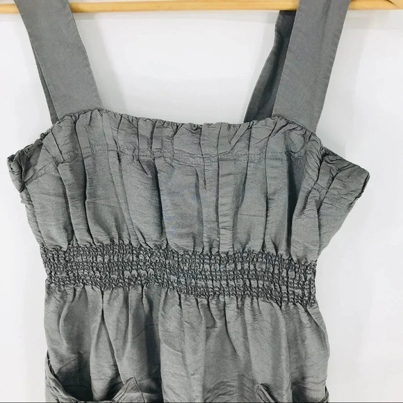 Kensie 100% silk sundress w/ruched front pockets - Picture 3 of 6